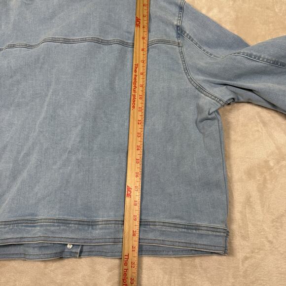 Spartina 449 Knox Denim Jacket Light Blue Wash Women's Size XXL 2X - Picture 7 of 8